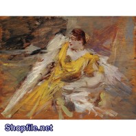 Tranh sơn dầu nữ hoàng xinh đẹp